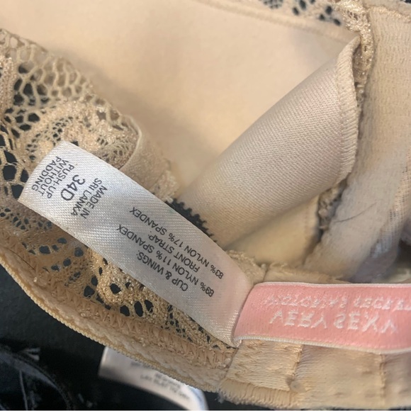 Victoria Secret VTG y2k Bundle 5 Variety Bras Lace Push Up Without Padding Demi - Picture 10 of 13